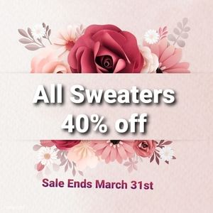 All sweaters 40% Off